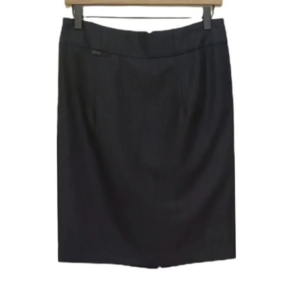 Carmen Marc Valvo Denim Pencil Skirt Size 4 - Picture 1 of 5